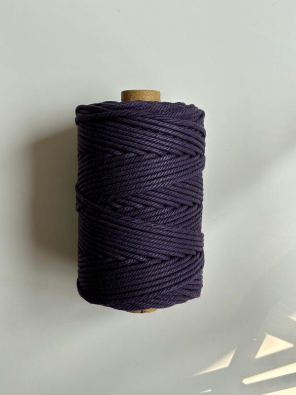 Dark Purple 4mm Twisted
