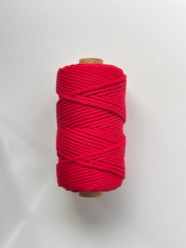 Blood Red 3mm Twisted