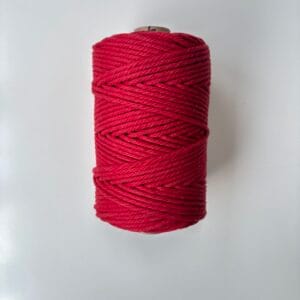 Blood Red 3mm Twisted