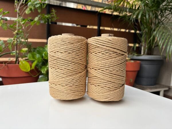 Khaki 4mm Twisted Ply