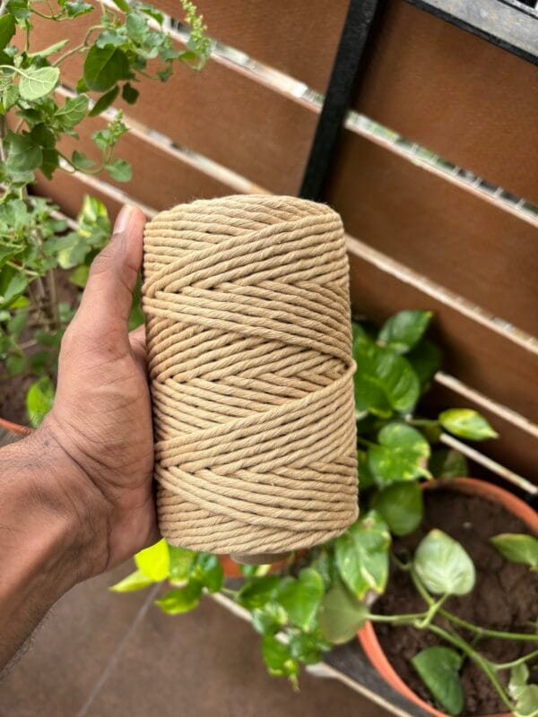 Khaki 4mm Twisted Ply