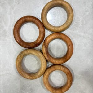 Wooden Rings 60mm - Pack of 5 rings