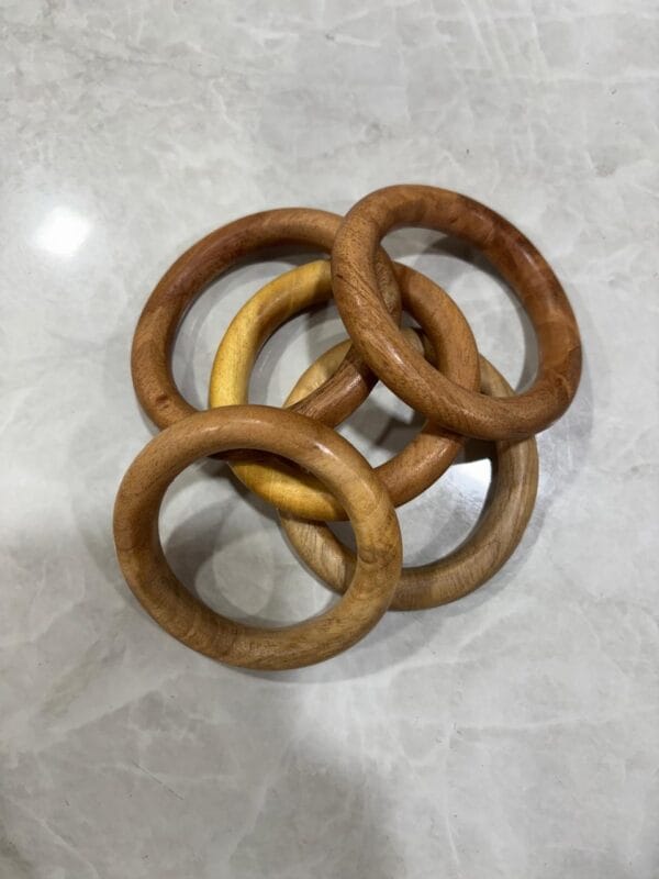 Wooden Rings 60mm - Pack of 5 rings