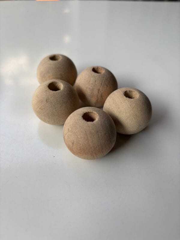 Wooden Beads 30mm - Pack of 10 beads