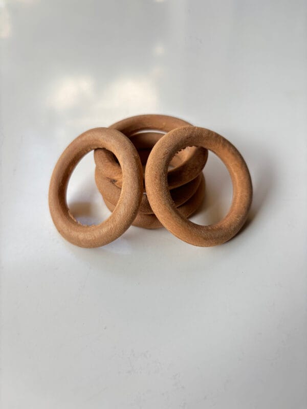 Wooden Rings 40mm - Pack of 5 rings