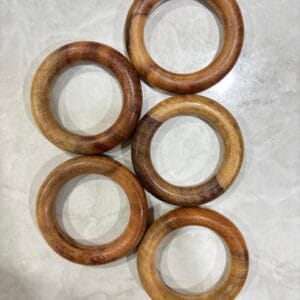 Wooden Rings 70mm - Pack of 5 rings