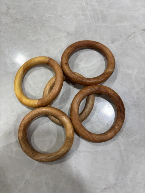 Wooden Rings 70mm - Pack of 5 rings