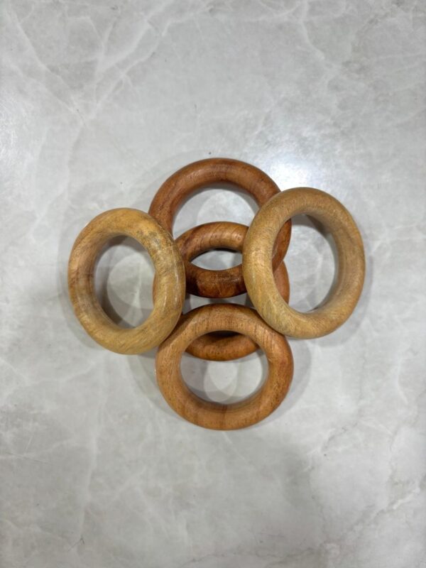 Wooden Rings 50mm - Pack of 5 rings