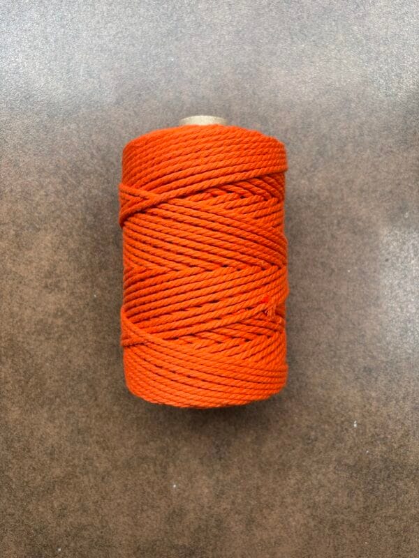 Orange 3mm Twisted