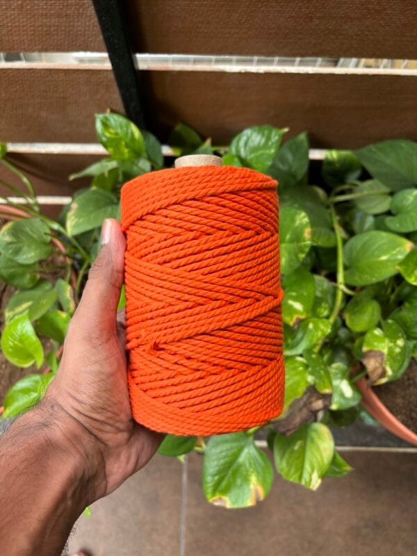 Orange 3mm Twisted