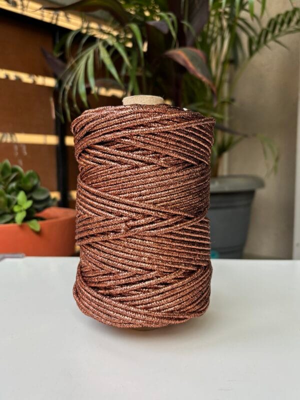 Copper zari 3mm braided