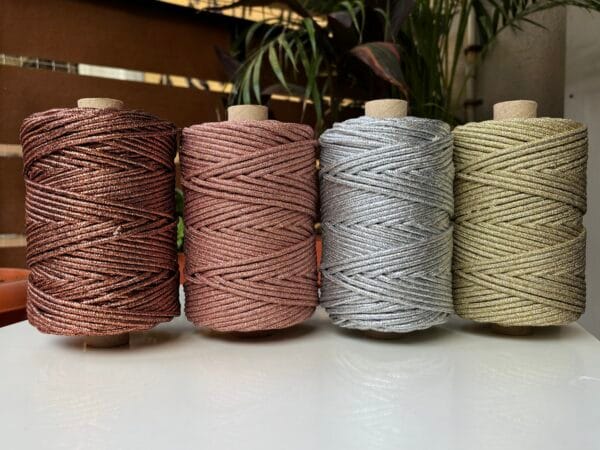 Copper zari 3mm braided