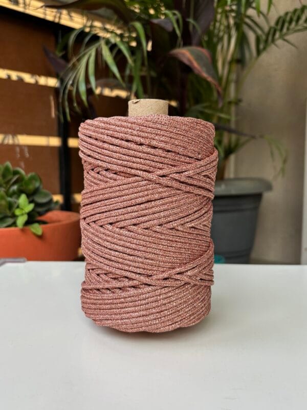 Magenta zari 3mm braided