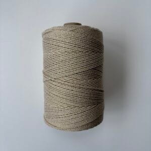 Offwhite with Double Golden Zari 2mm Twisted
