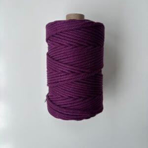 Plum Purple 4mm Twisted Ply