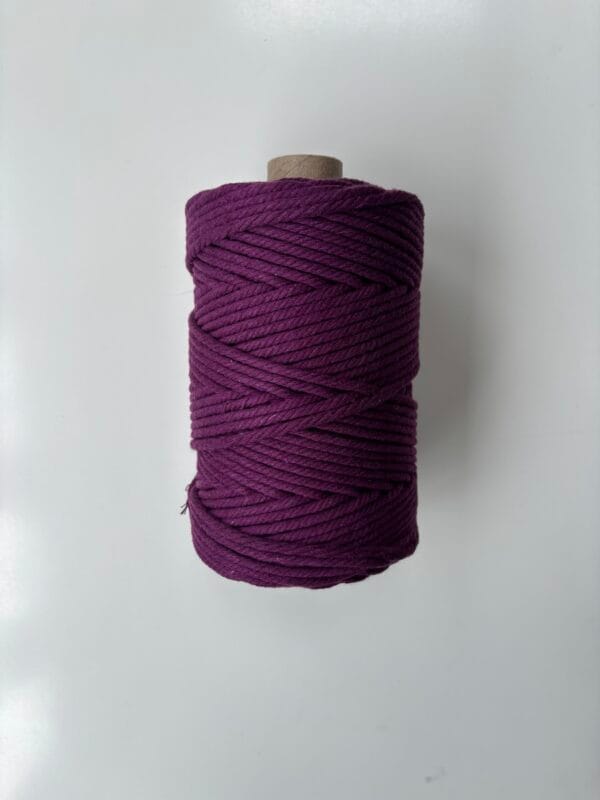 Plum Purple 4mm Twisted Ply